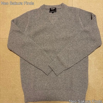 TODD SNYDER grauer Rippstrickpullover Small