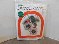 Leisure Arts Bell & Candle Needlepoint Ornament Kit NOS