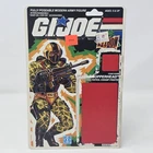 Python Copperhead 1988 G.I. Joe Full File Card Back Uncut Hasbro Vintage