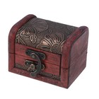  Vintage Wooden Storage Box Exquisite Desktop Jewelry Treasure Organizer
