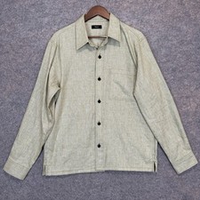 Theory Clyfford Linen Blend Shirt Jacket Shac...