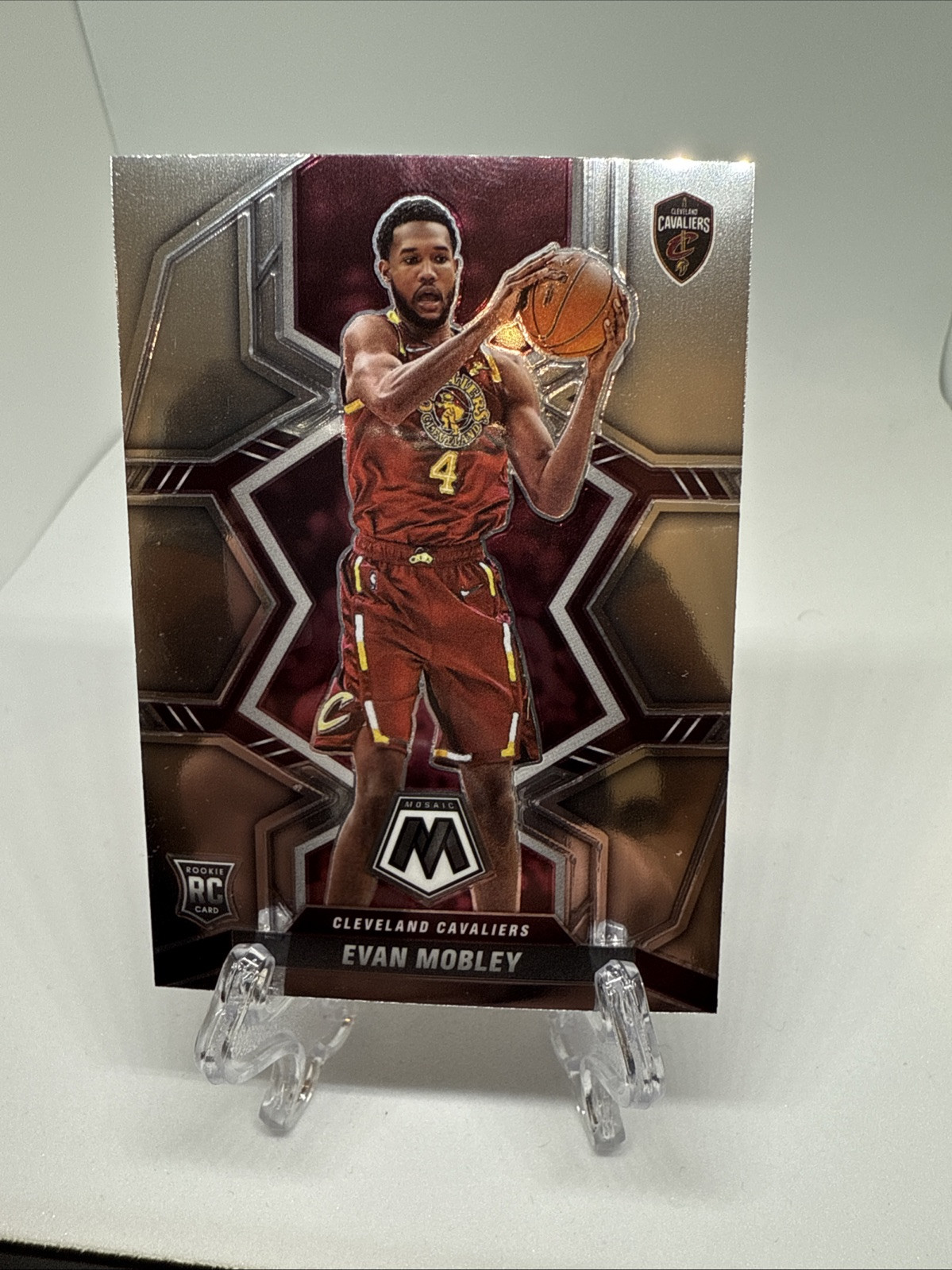 2021-22 Panini Mosaic Evan Mobley RC #201 Cleveland Cavaliers Rookie