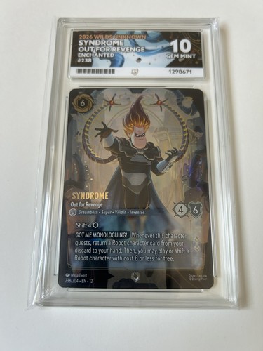 Syndrome - Out for Revenge graded ACE 10 for sale on eBay