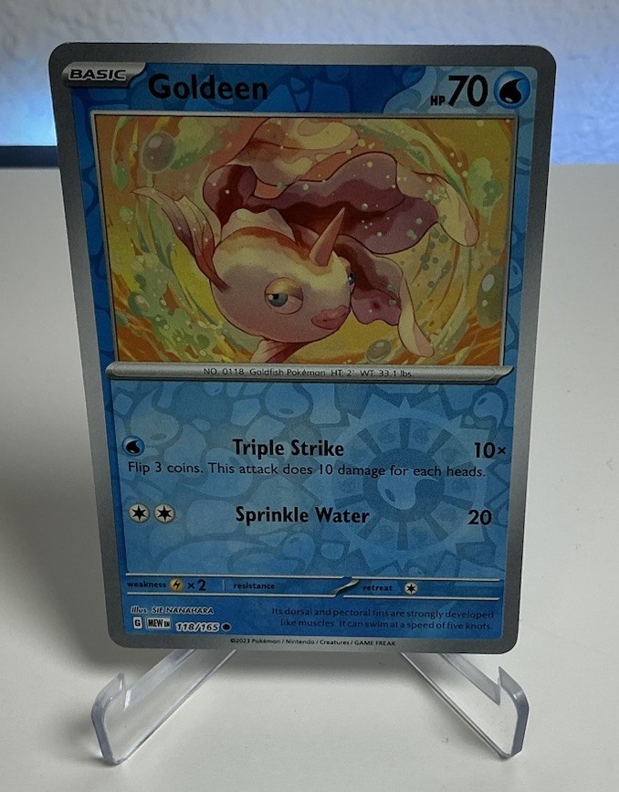 Pokémon  151 - Goldeen 118/165 - Reverse Holo - NM/M