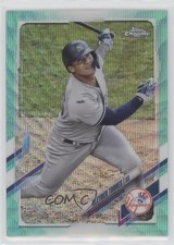 2021 Topps Chrome Aqua Wave Refractor 58/199 Gleyber Torres #137 0hw6