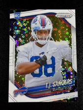 T.J. Sanders Rookie White Disco Prizm Buffalo Bills- 2025 Panini Prizm #338 (RC)