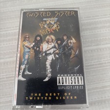 Vintage 1992 Twisted Sister Big Hits and Nasty Cuts Album Cassette Tape TESTED