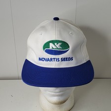VTG NK Northrup King Novartis Seeds Embroidered Logo Snapback Hat Farmer Cap USA