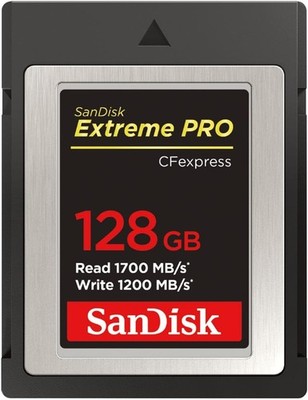 SanDisk CFexpress Type B 128GB Extreme PRO SDCFE-128G-GH4NN New