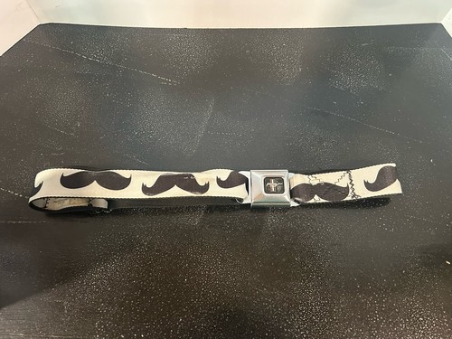 Buckle-Down Moustache Elastic Belt with Ford Mustang Buckle