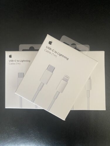 Câble Apple C vers Lightning et adaptateur Apple 20 W chargeur iPhone - Photo 1 sur 7