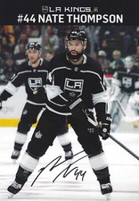 NATE THOMPSON Signed 8.5 x 11 Photo Signed REPRINT Hockey LOS ANGELES KINGS