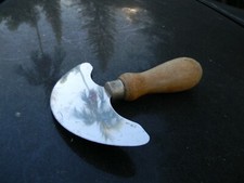MADE IN USA WOOD HANDLE SINGLE STAINLESS STEEL HAND CHOPPER
