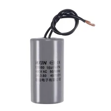 CBB60 Wired Capacitor Start Run Motor Generator Compressor 16uF 450V 50/60Hz