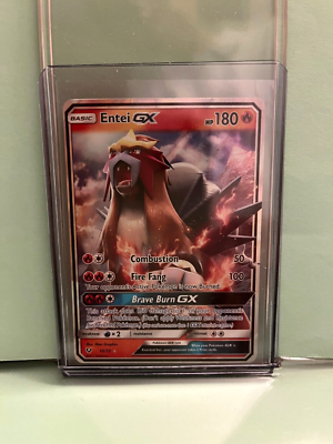 POKEMON ENTEI GX 10/73 -RARE -HOLO- SHINING LEGENDS- MINT- 2017