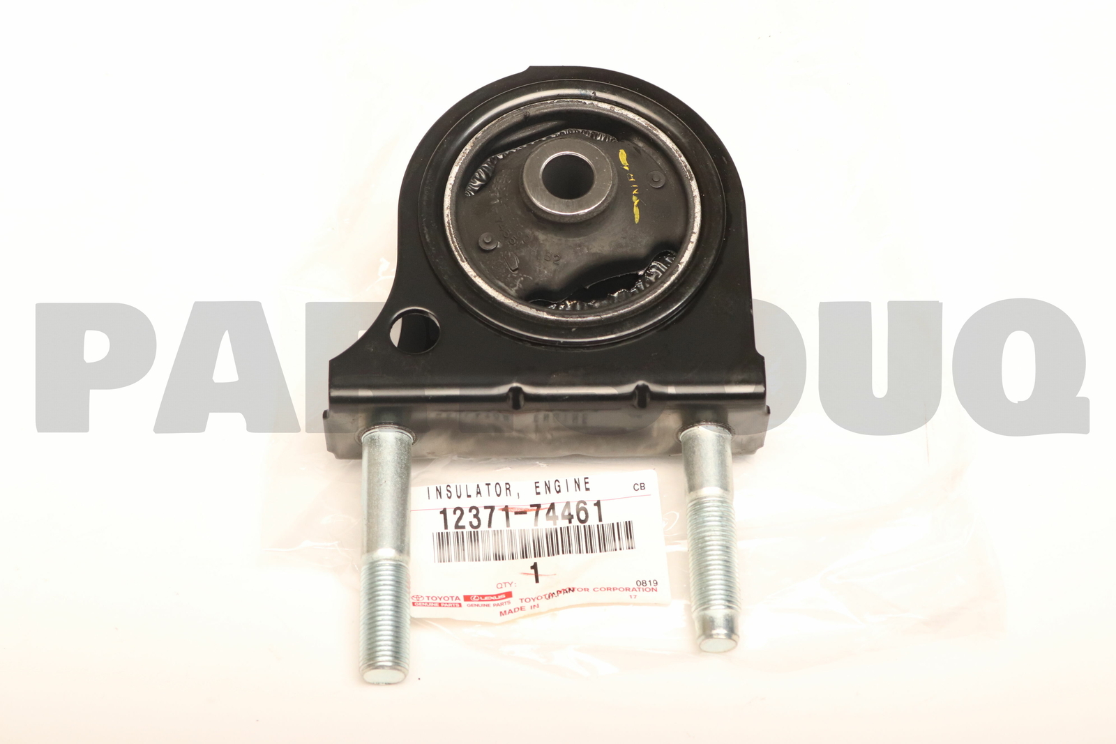 1237174461 Genuine Toyota INSULATOR, ENGINE MOUNTING, REAR 12371 