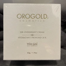 Orogold Cosmetics 24K Overnight Cream 1.76 oz White Gold New Sealed