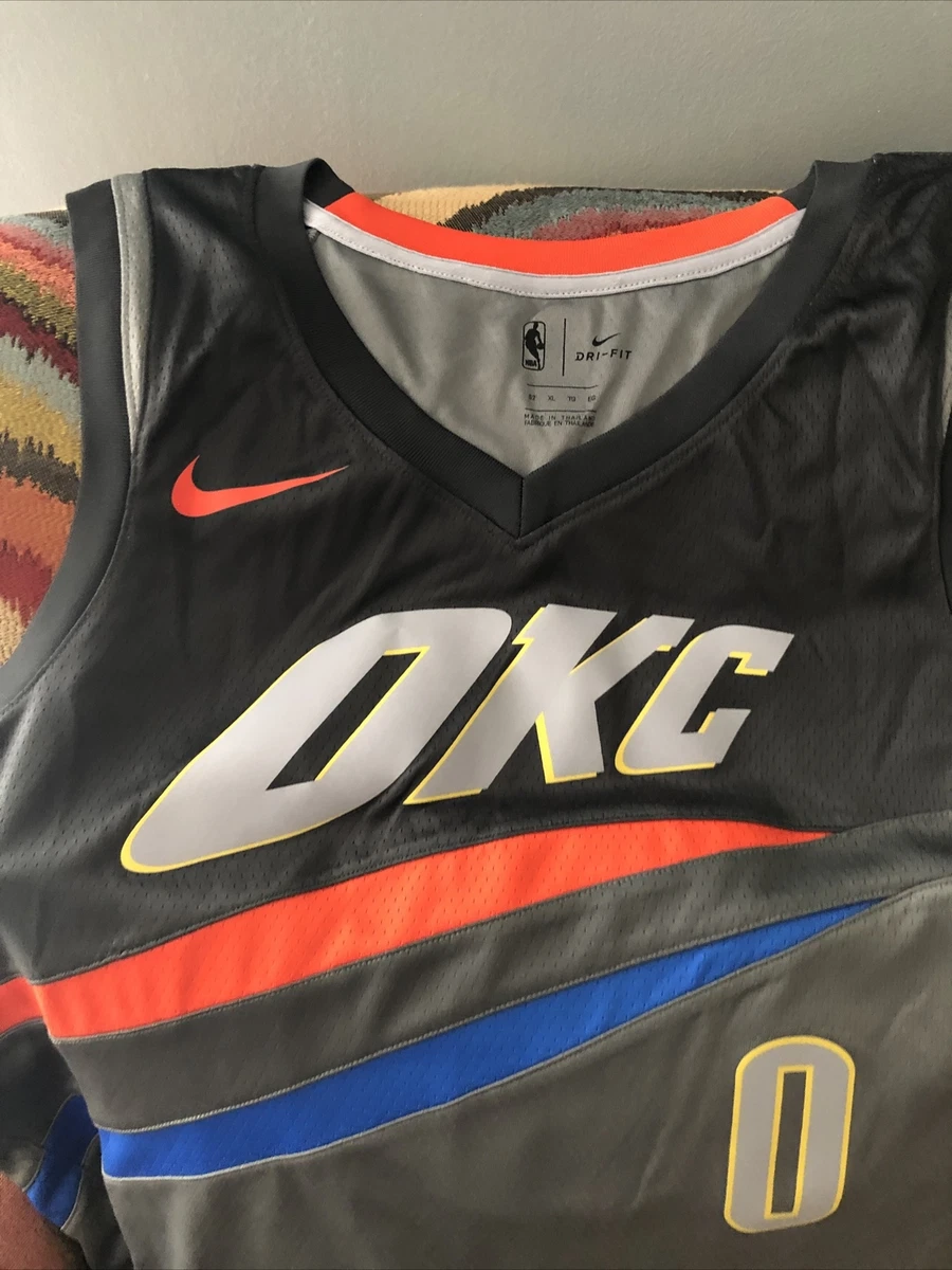Nike Oklahoma City Thunder Russell Westbrook #0 Nba Jersey NWT Size XL/52 Men