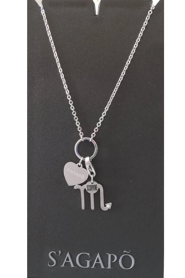 Qings Collana Costellazione Ariete Acciaio Inossidabile, Collana a Catena in Acciaio Inossidabile per Regalo Speciale