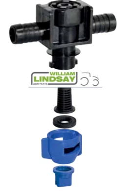 Jarmet Sprayer Old Type Dry Boom T Nozzle Holder c/w Twist Cap, Nozzle & Seal