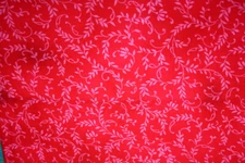 SKYWRITING (VINES) ON RED FROM P&B TEXTILES -100% COTTON FABRIC