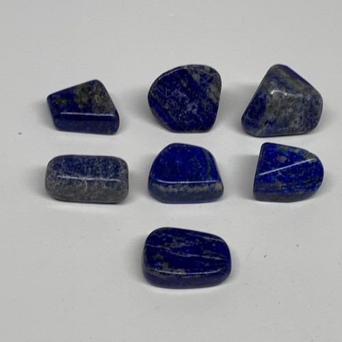 118.5g,0.9"-1.2", 7pcs, Natural Lapis Lazuli Tumbled Stone @Afghanistan, B30300 - Picture 8 of 10