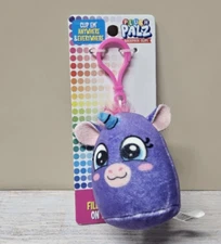 Plush Palz Soft Plush Small Backpack Clip Keychain Stuffed Animal-Purple Unicorn