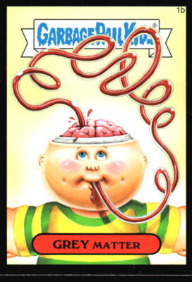 2015 Topps Garbage Pail Kids 2015 Series 1 Grey Matter Black #1b