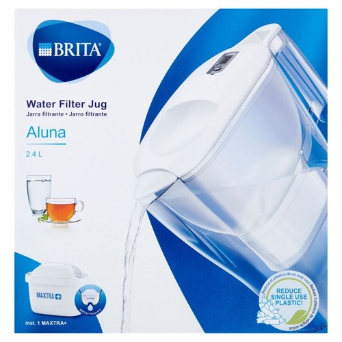 BRITA Aluna Cool MAXTRA+ Plus 2.4L Water Filter Fridge Jug with Cartridge, White 689995318828 eBay