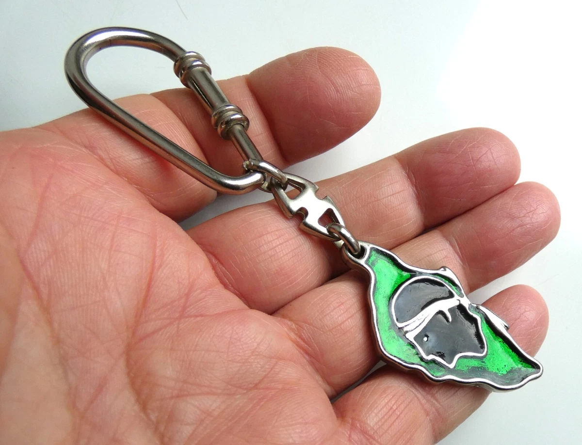 Porte clé homme CORSE Acier inoxydable