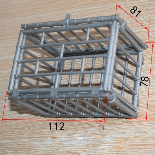 1PC 1/6 Scale Scene Plastic Animal Cage Model For 12'' Action Figure Diagram - Picture 4 of 5