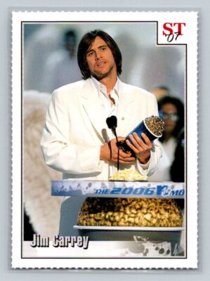 2007 Spotlight Tribute #14 Jim Carrey 4-Star Trivia Perforated