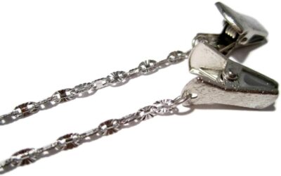 Oval Light Burst Chain Eyeglass Necklace- Clip Glasses Holder Lanyard- Women