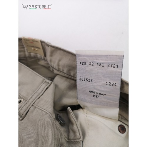 LEVI'S Jeans LEVIS 451 Beige Grigio Original Regular Fit Gamba Dritta VINTAGE 90 - Foto 5 di 9