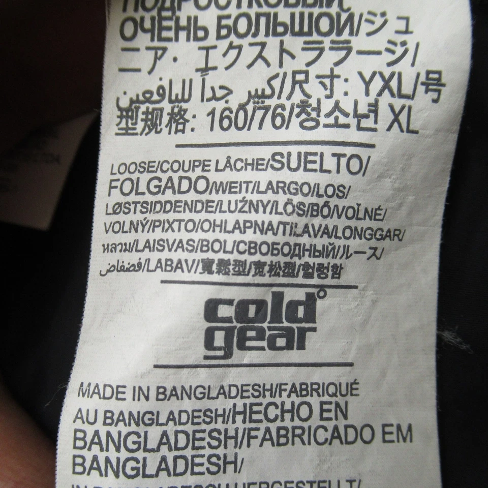 Chaqueta Under Armour Juvenil XL Gris ColdGear Reactor Con Capucha Suelta Storm 2 Puffer Foto 4 de 4