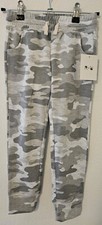 R R Girls Light Gray Camo Pants, XS 4-5 