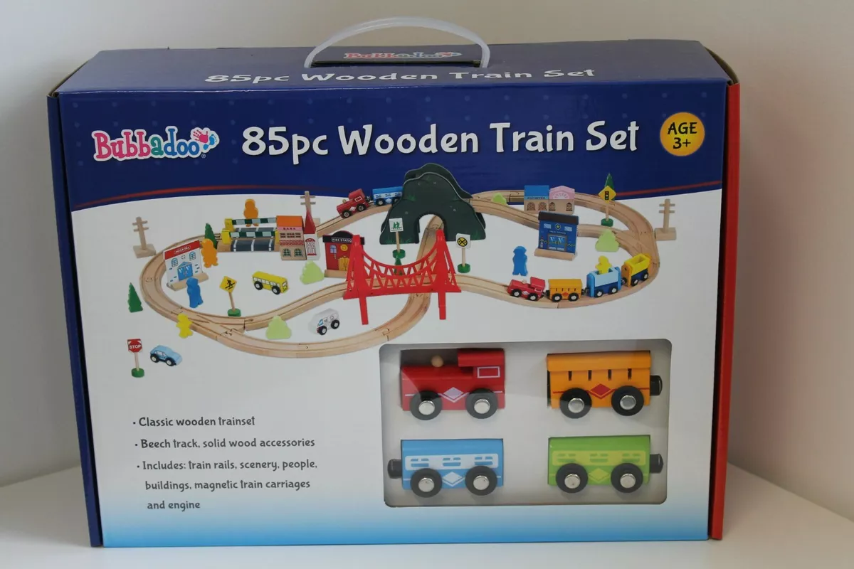 Jack and jill wooden top train set