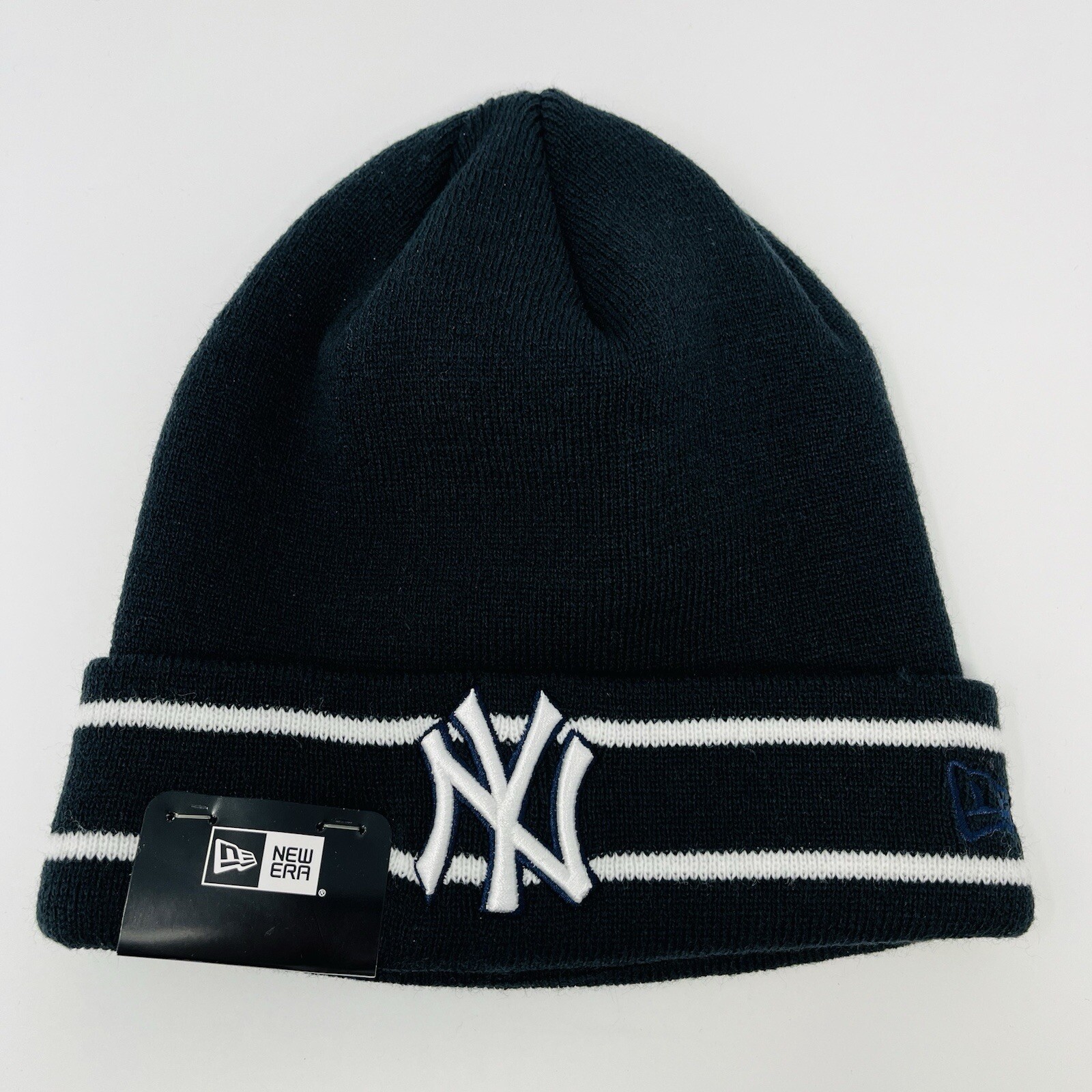 New Era MLB New York Yankees Gorro con Puños Tobogán Invierno Sombrero Para Hombres Azul Marino