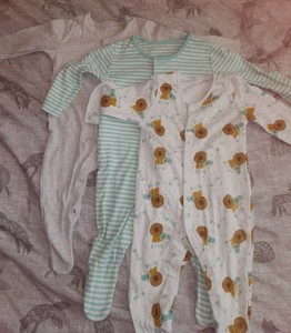 lily and dan baby sleepsuits