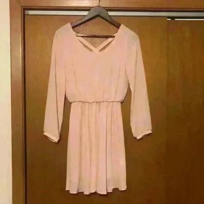 Francesca's Collection Lush Pink Cross Back Dress NWT
