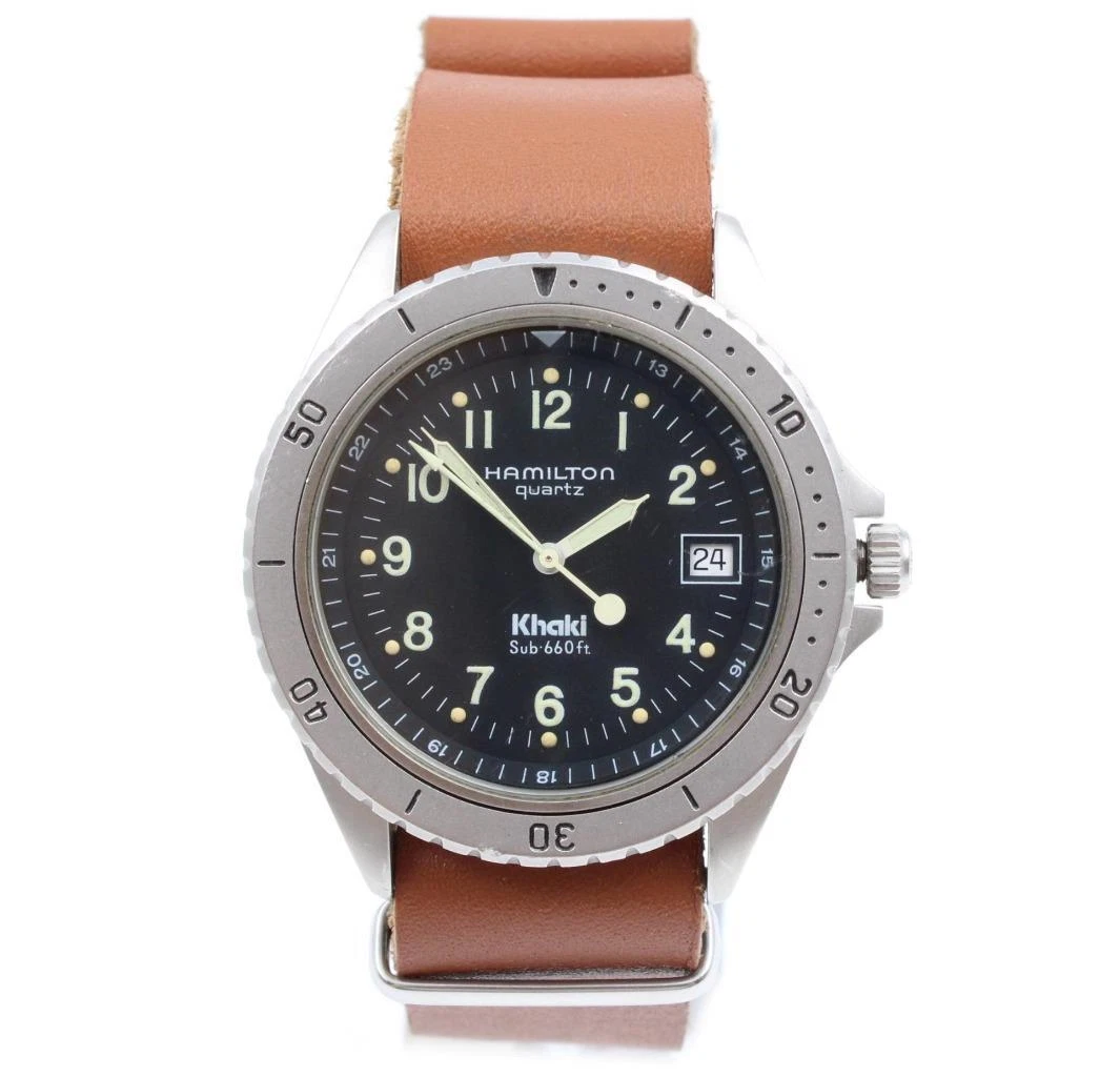 美品 HAMILTON ハミルトン カーキ サブ 660ft 9745B ハミルトン9745B腕時計