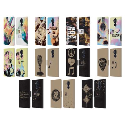 HEAD CASE DESIGNS ALL ABOUT MUSIC LEATHER BOOK WALLET CASE FOR NOKIA PHONES