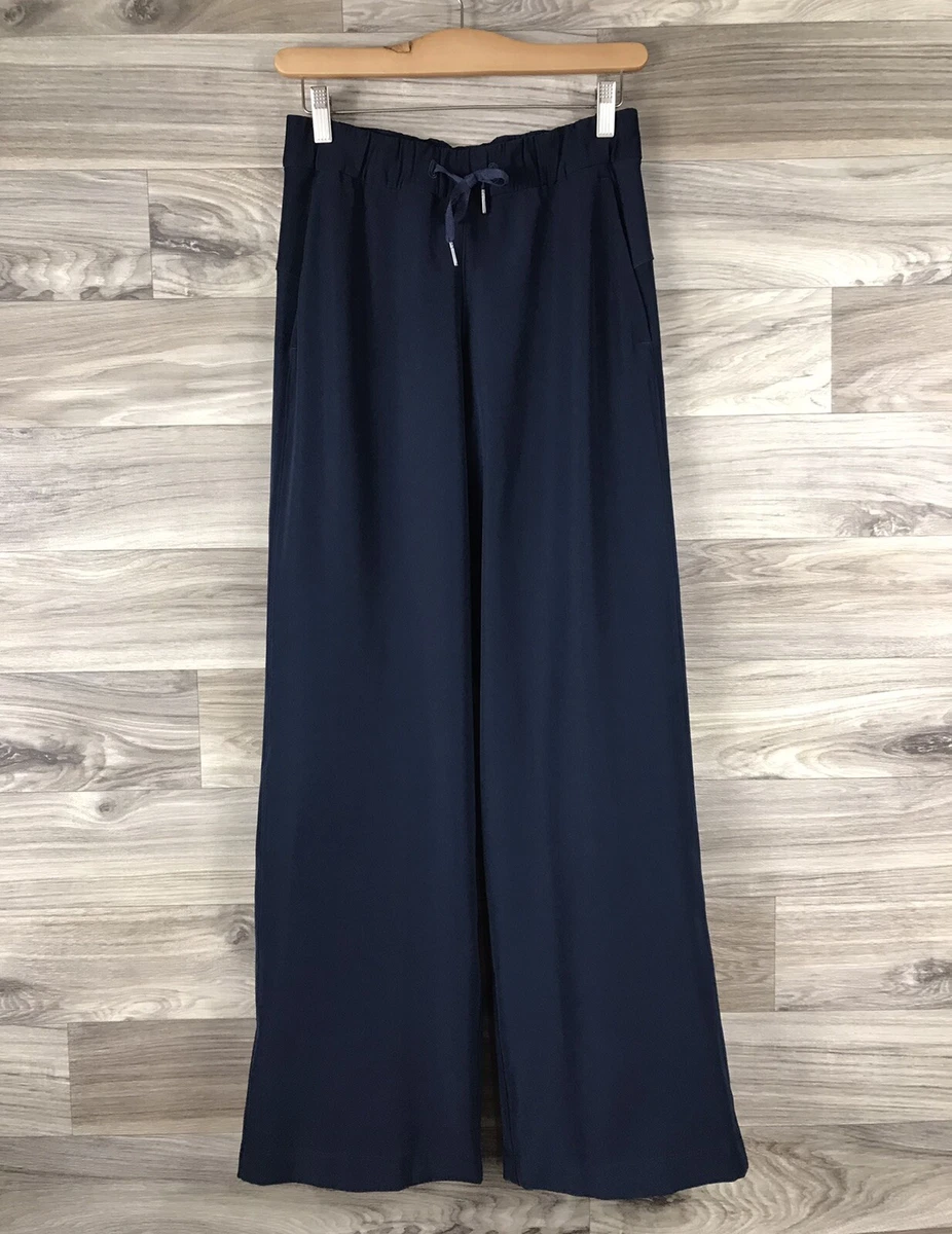 Lululemon On The Fly Wide Leg Pant MR 31.5” Woven Size 8 True Navy