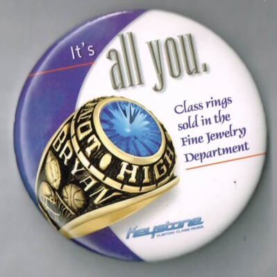 Keystone Class Ring Pin back Pin Back Button Pinback #3 | eBay