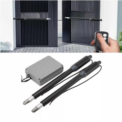Automatic Gate Opener, Electric Heavy Duty Dual Arm Swing Gate Opener w/2 Remote