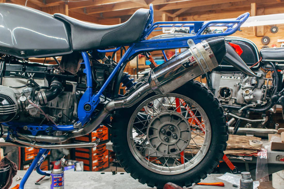 BMW Airhead R80GS R100GS Custom Exhaust eBay