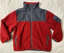 Carter's Boys Reversible Fleece Microfiber Coat Jacket, Size: 7, Red / Gray