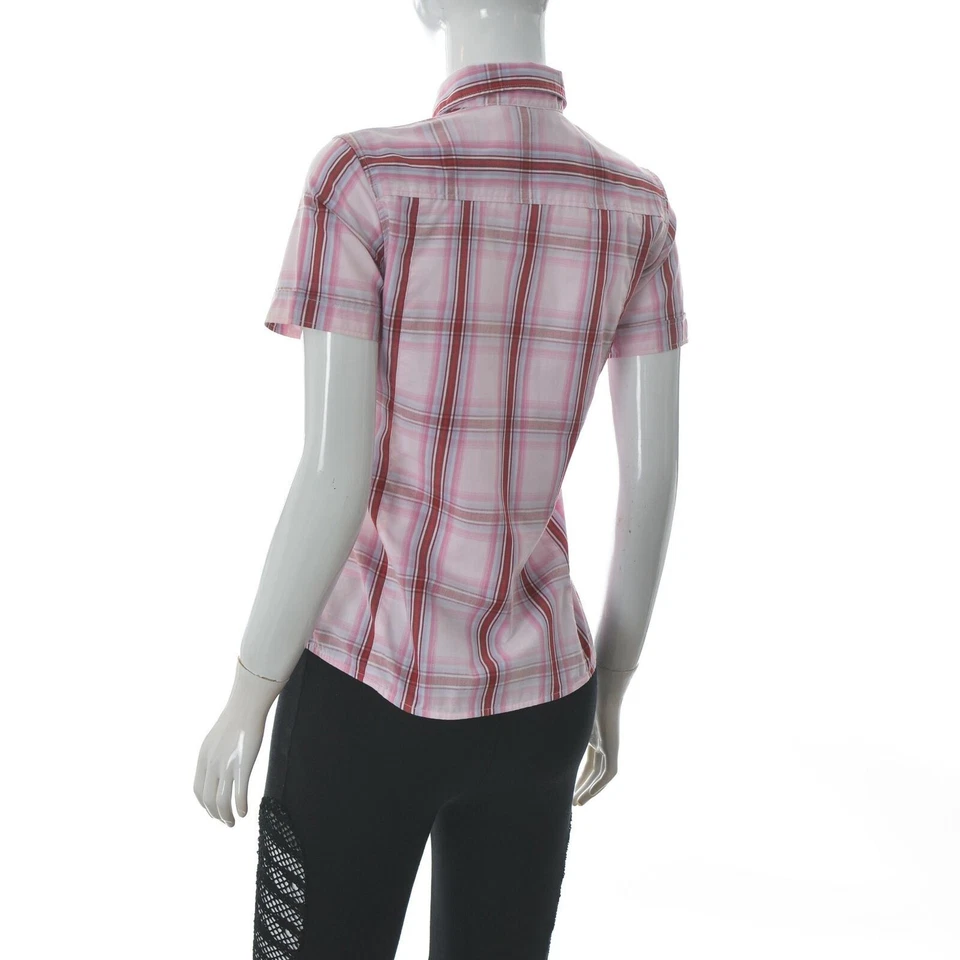 Fjall Raven Women's Western Chest Pocket Shirt Short Sleeve Casual Plaid Size XS - Image 3 of 4