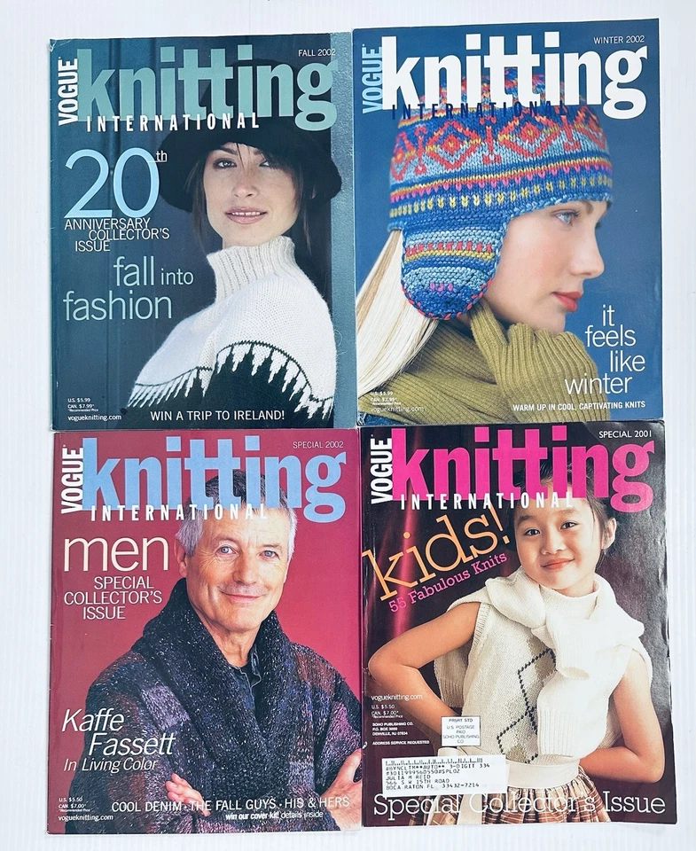 Lot of 11 Vintage Vogue Knitting International Magazine Issues 2000 to 2002 - Image 3 of 4
