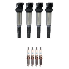 Denso 4 Ignition Coil 4 NGK Iridium Spark Plugs Kit For 320i 2.0 L4 F30